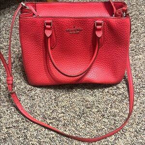 Kate Spade Cherry Red Leighton Large Satchel